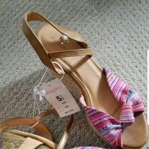 Wedge espadrille sandals